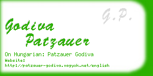 godiva patzauer business card